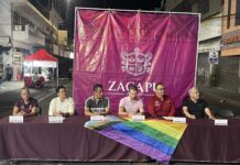 🏳️🌈 Con firme respaldo del Gobierno de Zacapu encabezado por Moni Valdez, pintan paso peatonal contra la diversofobia frente al Mercado Morelos
